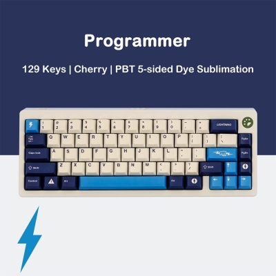 GMK Lightning 104+25 PBT Dye-subbed Keycaps Set Cherry Profile for MX Switches Mechanical Gaming Keyboard